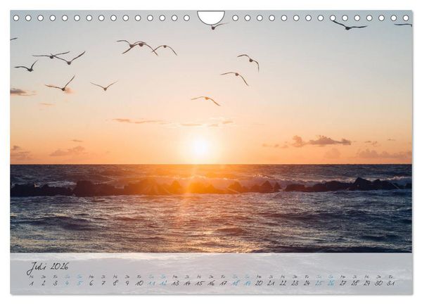 Produktbild: Sehnsucht Meer - Poesie der Stille (Wandkalender 2026 DIN A4 quer), CALVENDO Monatskalender