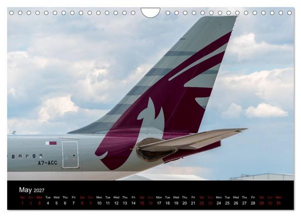 Produktbild: Commercial Airlines (Wall Calendar 2027 DIN A4 landscape), CALVENDO 12 Month Wall Calendar