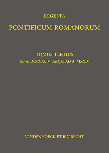 Produktbild: Regesta Pontificum Romanorum