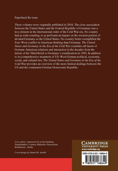 Produktbild: The United States and Germany in the Era of the Cold War, 1945 1990