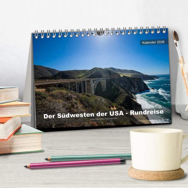 Produktbild: Der S&uuml;dwesten der USA - Rundreise (Tischkalender 2026 DIN A5 quer), CALVENDO Monatskalender