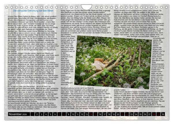 Produktbild: Neue Abenteuer der See-B&auml;ren (Wandkalender 2026 DIN A4 quer), CALVENDO Monatskalender