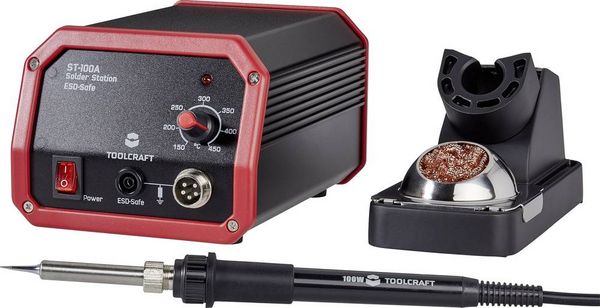 Produktbild: TOOLCRAFT ST-80A L&ouml;tstation analog 80W 150 - 450&deg;C inkl. L&ouml;tspitze