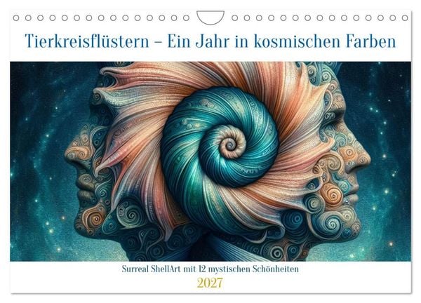 Produktbild: Tierkreisfl&uuml;stern &ndash; Ein Jahr in kosmischen Farben (Wandkalender 2027 DIN A4 quer), CALVENDO Monatskalender