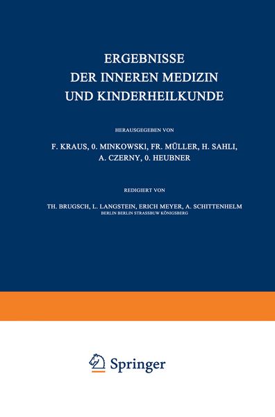 Produktbild: Ergebnisse der inneren Medizin und Kinderheilkunde
