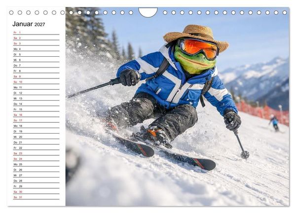 Produktbild: Sportfrosch (Wandkalender 2027 DIN A4 quer), CALVENDO Monatskalender