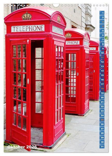 Produktbild: London ist eine Reise wert (Wandkalender 2026 DIN A3 hoch), CALVENDO Monatskalender