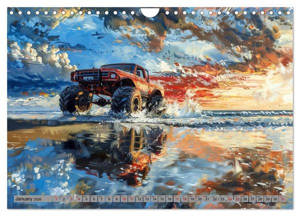 Produktbild: Monstertruck Madness (Wall Calendar 2026 DIN A4 landscape), CALVENDO 12 Month Wall Calendar