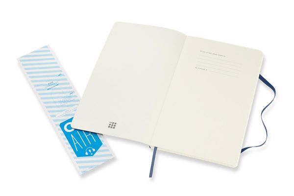 Produktbild: Moleskine Notizbuch Large/A5, Kariert, Soft Cover, Saphir