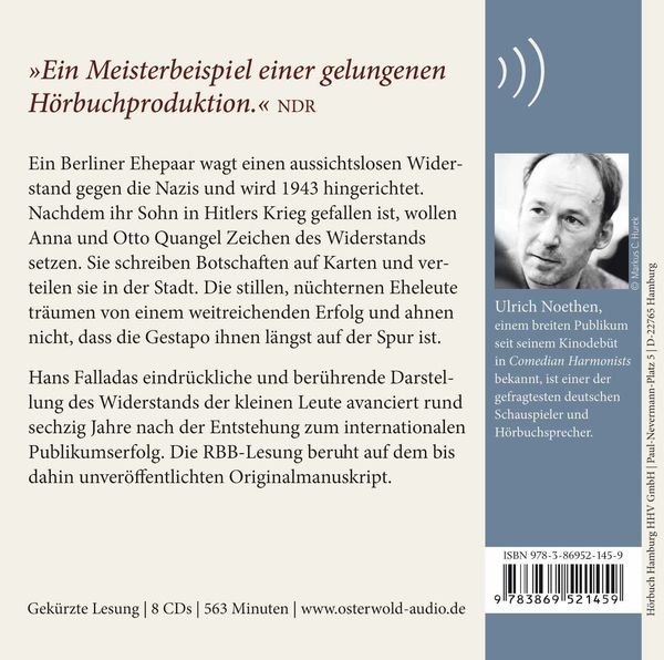 Produktbild: Jeder stirbt f&uuml;r sich allein