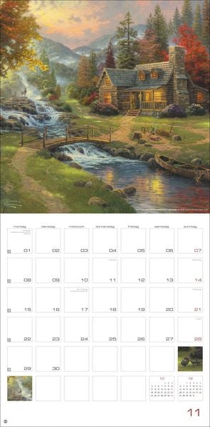 Produktbild: Thomas Kinkade: Land of Light Broschurkalender 2027