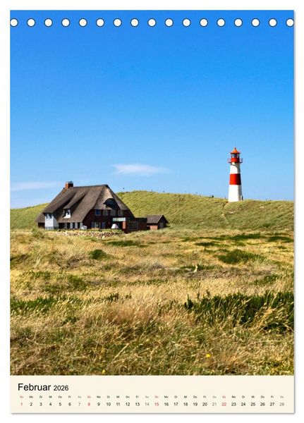 Produktbild: INSEL SYLT, Berauschende Nat&uuml;rlichkeit (Tischkalender 2026 DIN A5 hoch), CALVENDO Monatskalender