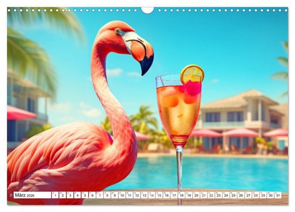 Produktbild: Sonnige Schnappsch&uuml;sse - Ein Jahr voller fr&ouml;hlicher Tiere (Wandkalender 2026 DIN A3 quer), CALVENDO Monatskalender