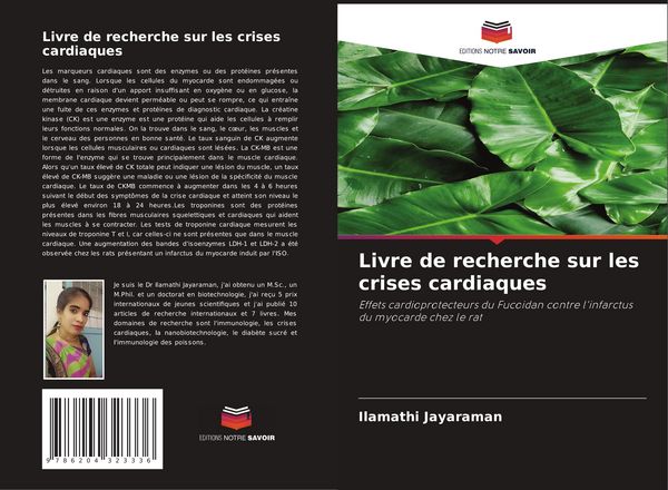 Produktbild: Livre de recherche sur les crises cardiaques