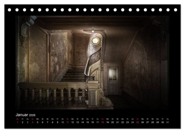Produktbild: Lost Places - verlassene Orte vergangener Glanz (Tischkalender 2026 DIN A5 quer), CALVENDO Monatskalender