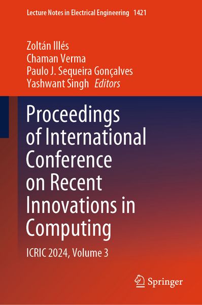 Produktbild: Proceedings of International Conference on Recent Innovations in Computing