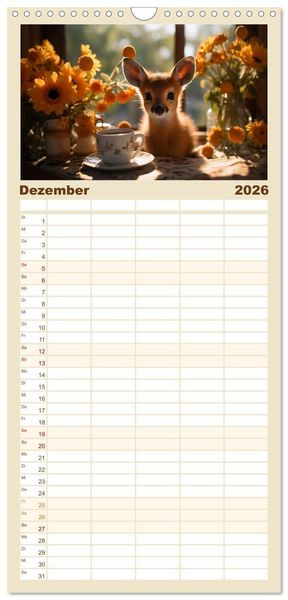 Produktbild: Familienplaner 2026 - Heute ist mein Tag mit 5 Spalten (Wandkalender, 21 x 45 cm) CALVENDO