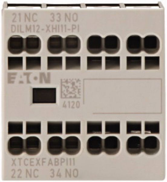 Produktbild: Eaton 199456 DILM12-XHI11-PI Hilfsschalter 240 V/AC 3.5A 1 Schlie&szlig;er, 1 &Ouml;ffner 1St.