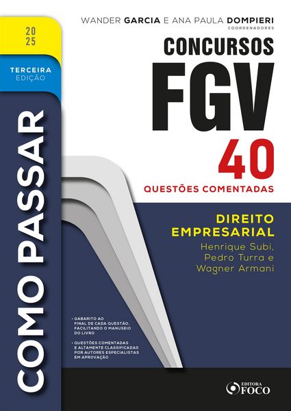 Produktbild: Como Passar em Concursos FGV - 3&ordf; Ed - 2025