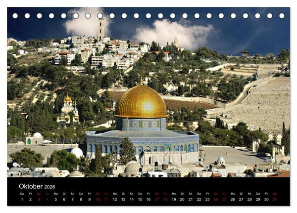 Produktbild: Jerusalem, Bilder die einen bewegen (Tischkalender 2026 DIN A5 quer), CALVENDO Monatskalender