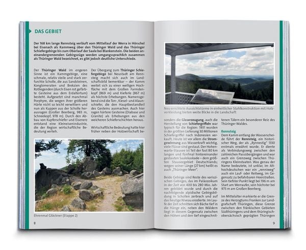 Produktbild: KOMPASS Wanderf&uuml;hrer Rennsteig, 10 Etappen