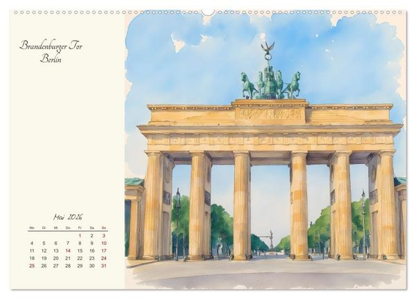 Produktbild: Historische Deutsche Wahrzeichen (Wandkalender 2026 DIN A2 quer), CALVENDO Monatskalender