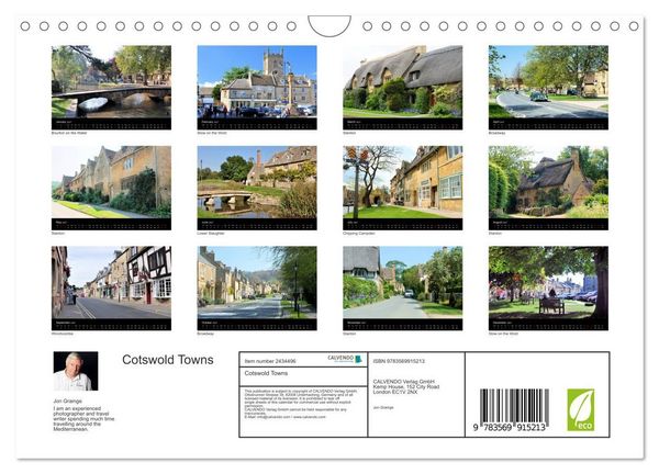 Produktbild: Cotswold Towns (Wall Calendar 2027 DIN A4 landscape), CALVENDO 12 Month Wall Calendar