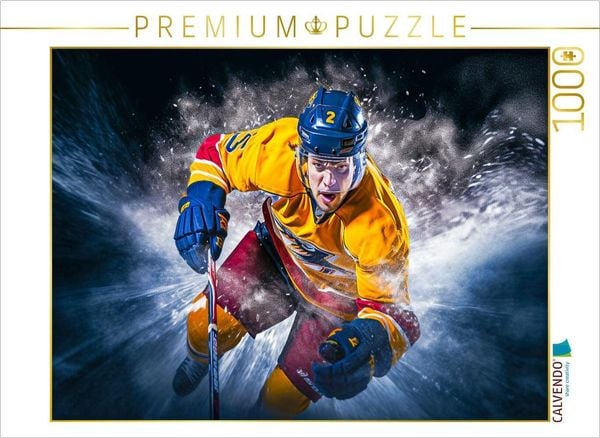 Produktbild: CALVENDO Puzzle Ein Motiv aus dem Kalender Eishockey und positive Gedanken | 1000 Teile Lege-Gr&ouml;&szlig;e 64x48cm Foto-Puzzle f&uuml;r gl&uuml;ckliche Stunden