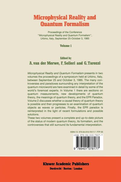 Produktbild: Microphysical Reality and Quantum Formalism