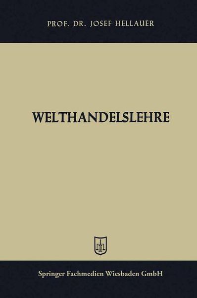Produktbild: Welthandelslehre
