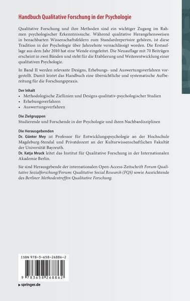Handbuch Qualitative Forschung In Der Psychologie "Handbuch Qualitative Forschung in der Psychologie" online kaufen