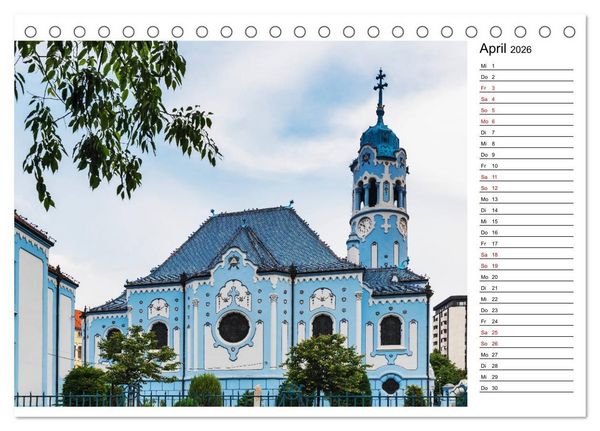 Produktbild: Ein Wochenende in Bratislava (Tischkalender 2026 DIN A5 quer), CALVENDO Monatskalender