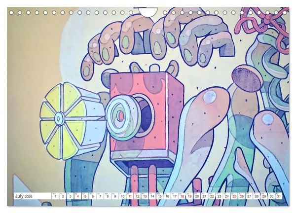 Produktbild: Graffiti art all over the world (Wall Calendar 2026 DIN A4 landscape), CALVENDO 12 Month Wall Calendar