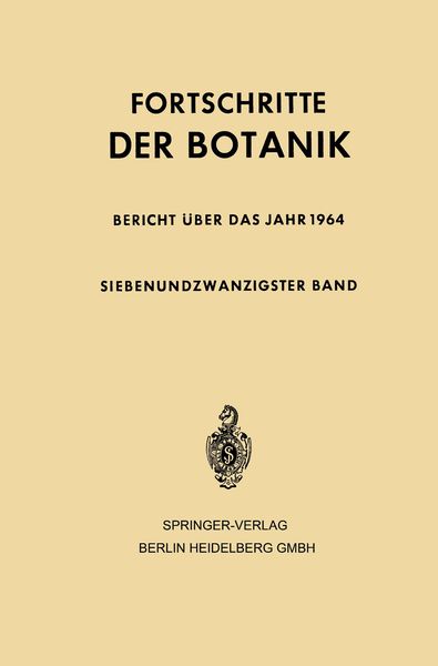 Produktbild: Fortschritte der Botanik