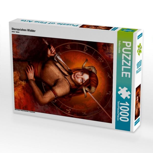 CALVENDO Puzzle Sternzeichen Widder | 1000 Teile Lege-Größe 64x48cm Foto-Puzzle für glückliche Stunden