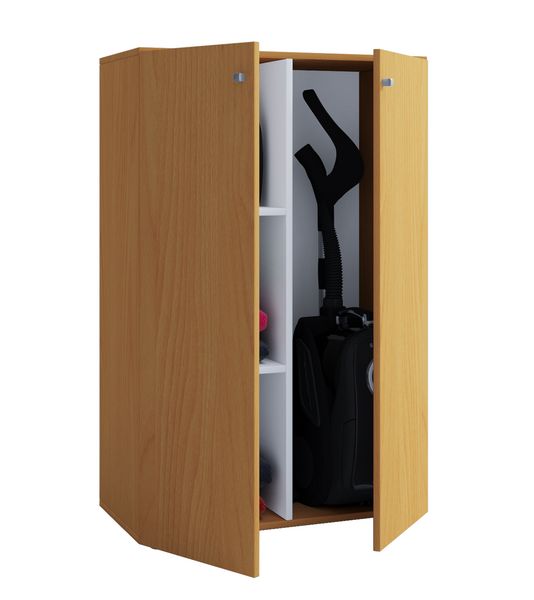 Produktbild: Holz Besenschrank Staubsauger Putzschrank Lona L
