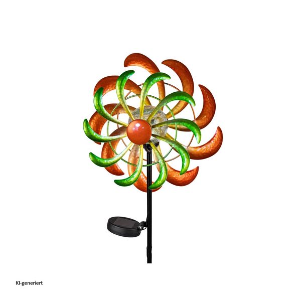 Produktbild: formano Windspiel Gartenstecker mit Solarlicht Windspiel Gartenstecker mit Solarlicht
