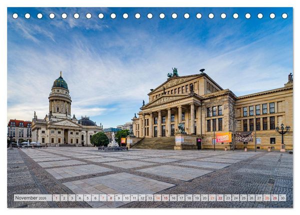 Produktbild: Berlin Stadtspaziergang (Tischkalender 2026 DIN A5 quer), CALVENDO Monatskalender