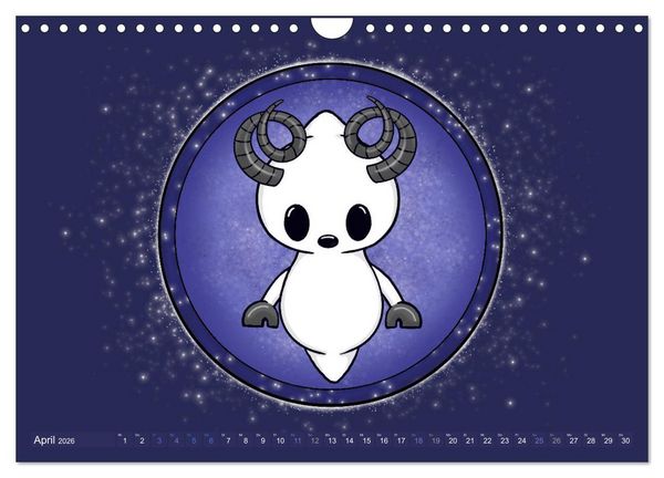 Produktbild: Geister Sternzeichen (Wandkalender 2026 DIN A4 quer), CALVENDO Monatskalender