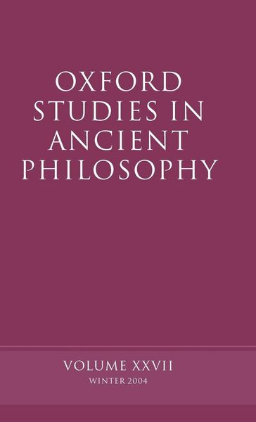 Produktbild: Oxford Studies in Ancient Philosophy