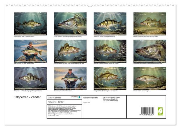 Produktbild: Talsperren - Zander (hochwertiger Premium Wandkalender 2027 DIN A2 quer), Kunstdruck in Hochglanz
