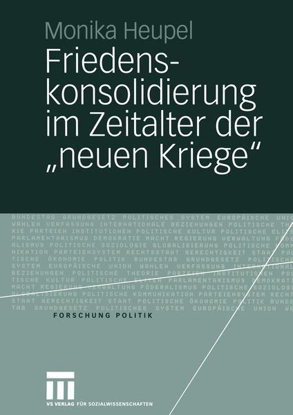 Produktbild: Friedenskonsolidierung im Zeitalter der &bdquo;neuen Kriege&rdquo;