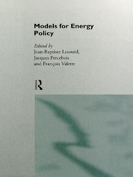 Produktbild: Models for Energy Policy