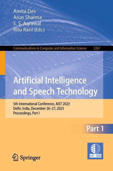 Produktbild: Artificial Intelligence and Speech Technology