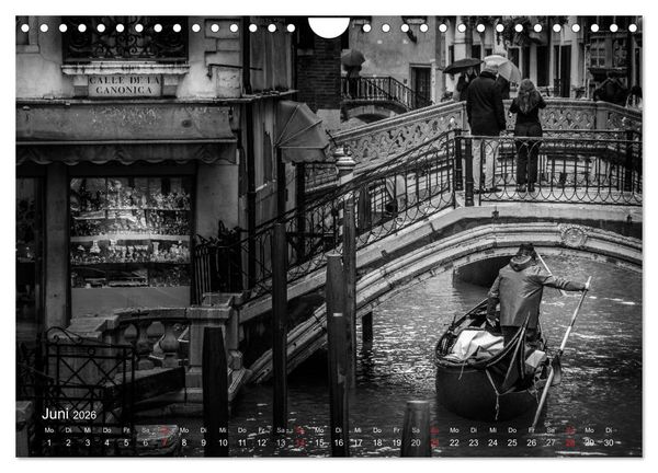 Produktbild: Venedig - Licht und Schatten (Wandkalender 2026 DIN A4 quer), CALVENDO Monatskalender