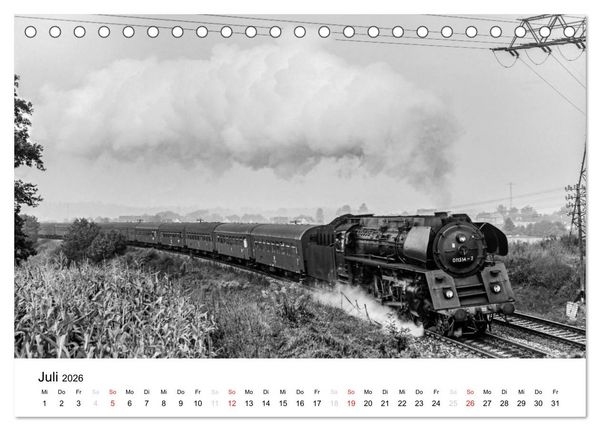 Produktbild: Dampfloks in der DDR (Tischkalender 2026 DIN A5 quer), CALVENDO Monatskalender