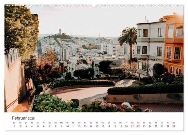 Produktbild: San Francisco - Die Heimat der Golden Gate Bridge. (hochwertiger Premium Wandkalender 2026 DIN A2 quer), Kunstdruck in Hochglanz