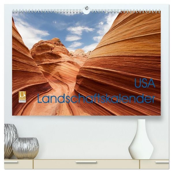 USA Landschaftskalender (hochwertiger Premium Wandkalender 2026 DIN A2 quer), Kunstdruck in Hochglanz