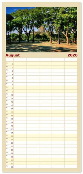 Produktbild: Familienplaner 2026 - Andaluc&iacute;a - Buenos D&iacute;as mit 5 Spalten (Wandkalender, 21 x 45 cm) CALVENDO