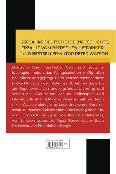 Produktbild: Der deutsche Genius. Das Standardwerk zur deutschen Geistes- und Kulturgeschichte